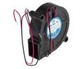 Blower Centrifugal DC Dual Ball 51x51x15mm 12V 12mA 38dBA 7.1m³/h Stranded Wire, 2-Pin IP55